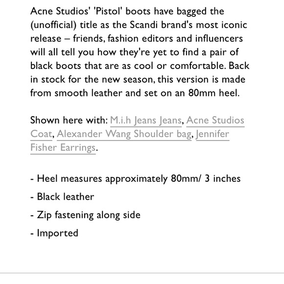 Acne Studios ‘Pistol’ Boots - Picture 6 of 7